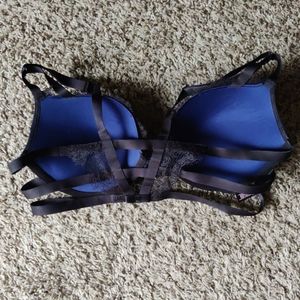 Lacy, strappy bra